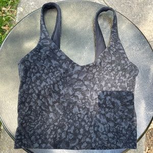 Lululemon Align Tank leopard black size 2